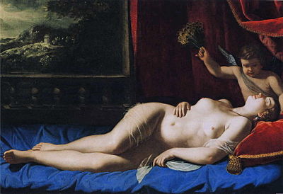 Venus y Cupido (Artemisia Gentileschi)