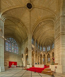 The sanctuary viewed from an oblique angle