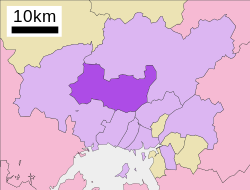 Lokasi Asaminami-ku di kota Hiroshima