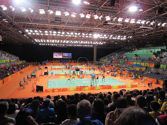 Riocentro Pavilion 4 was the venue of badminton competition