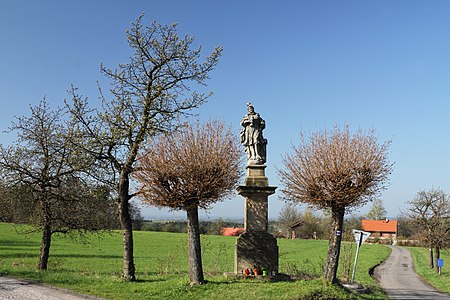 Statue de Sainte-Barbara à Kamení.