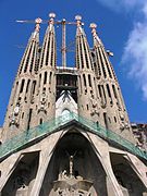 Façana de la Passió de la Sagrada Família.