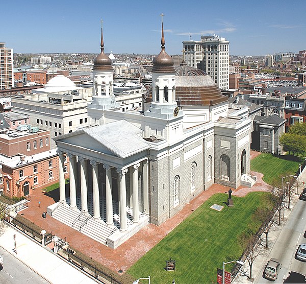 Basilica of the National Shrine of the Assumption of the Blessed Virgin Mary in Baltimore, Maryland.
