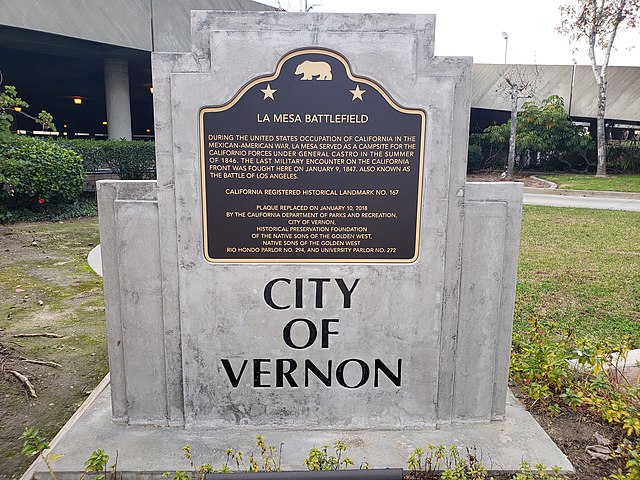 New marker outside Vernon City Hall