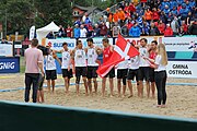 Deutsch: Beachhandball Europameisterschaften 2019 (Beach handball Euro); Tag 6: 7. Juli 2019 – Männerfinale, Dänemark-Norwegen 2:0 (25:18, 19:16) English: Beach handball Euro; Day 6: 7 July 2019 – Men's Final – Denmark-Norway 2:0 (25:18, 19:16)