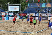 Deutsch: Beachhandball Europameisterschaften 2019 (Beach handball Euro); Tag 5: 6. Juli 2019 – Männer, Halbfinale, Dänemark-Ungarn 2:0 (19:16, 22:18) English: Beach handball Euro; Day 5: 6 July 2019 – Semifinal Men – Denmark-Ukraie 2:0 (19:16, 22:18)