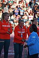 Deutsch: Beachhandball bei den Olympischen Jugendspielen 2018 in Buenos Aires; Tag 7, 13. Oktober 2018; Medaillenzeremonie Mädchen - Gold: Argentinien, Silber: Kroatien, Bronze: Ungarn English: Beach handball at the 2018 Summer Youth Olympics in Buenos Aires at 13 October 2018 – Medal Ceremony Girls - Gold: Argentina, Silver: Croatia, Bronze: Hungary Español: Handball de playa en los Juegos Olimpicos de la Juventud Buenos Aires 2018 en 13 de octubre de 2018 – Medalla Ceremonia para niñas - Oro: Argentina, Plata: Croacia, Bronce: Hungría