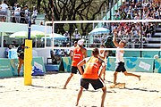 Deutsch: Beachvolleyball bei den Olympischen Jugendspielen 2018; Tag 8, 14. Oktober 2018; Mädchen, Achtelfinale – Mexiko-China 0:2 (15–21/16–21) English: Beach volleyball at the 2018 Summer Youth Olympics at 14 October 2018 – Girls Round of 16 – Mexico-China 0:2 (15–21/16–21)