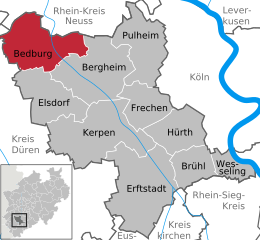 Bedburg - kartta