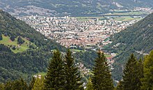 View of Chur Bergtocht van Churwalden Mittelberg (1500 meter) via Ranculier en Praden naar Tschiertschen 013.jpg