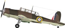 The Blackburn Skua was operated by No. 275 Air Sea Rescue Squadron, which had a detachment based at RAF Andreas from October 1941. Blackburn Skua L2923.png