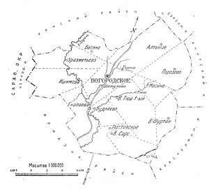 Богородский район на карте
