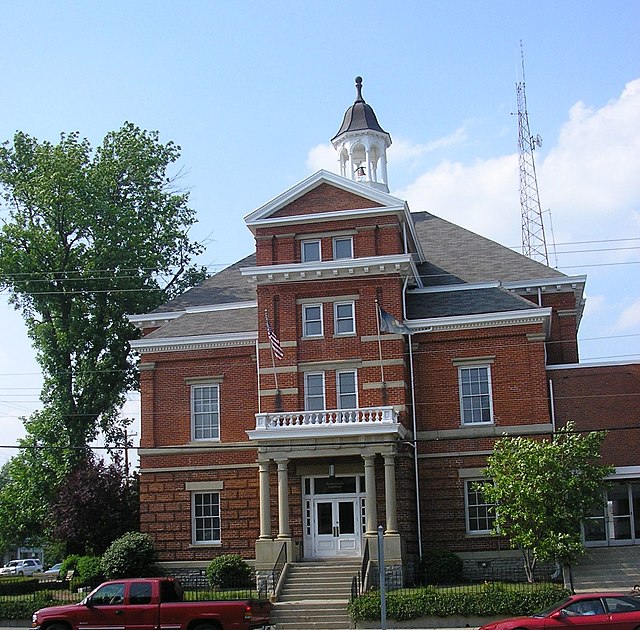 The old Boone County courthouse in Burlington