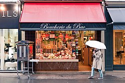 パリ市の肉屋