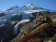 Il monte Baker e il ghiacciaio Boulder visti da sud-est