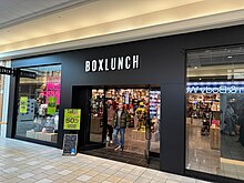 BoxLunch opened next to Team Spirit in 2023 BoxLunch Maine Mall.jpg