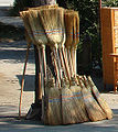 Sorghum-made brooms with long handles as well as short handles