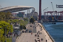 The Port of Lisbon is one of the busiest ports in Europe. By the river (34263121734).jpg