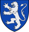 Crewe modern: Azure, a lion rampant argent COA-sv-Bengt Hafridsson.png