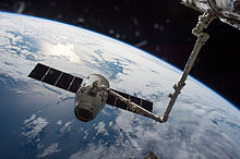 CRS-8 Dragon at ISS, 2016 CRS-8 Dragon from ISS (ISS047E050978).jpg