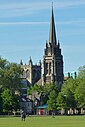 ☎∈ The Catholic church of Our Lady and the English Martyrs in Cambridge, England viewed from Parker's Piece.