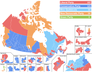 Results of the 2019 Canadian federal election by riding Wikimedia list article