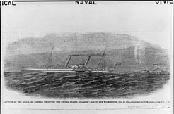 USS Eolus captures CSS Hope. Capture of the blockade runner HOPE by the United States steamer AEOLUS off Wilmington, Oct. 22, 1864 LCCN2004667763.jpg