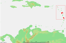 Les Antilles françaises (en rouge) depuis 1814