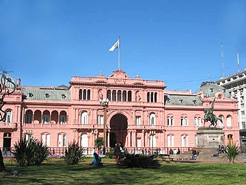 Casa Rosada en Buenos Aires. 