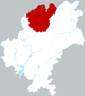 Localização de Xīfēng Xiàn