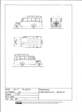 Citroën Typ 23, Omnibus bis 17 Personen.