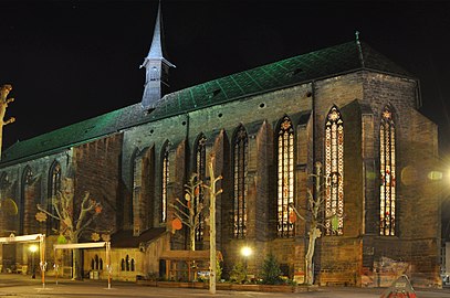 Église des Dominicains, la nuit