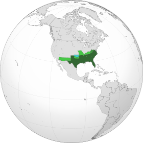 Localização de Estados Confederados da América