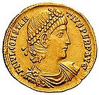 Constantius II pildiga kuldmünt