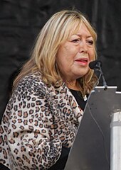 Cynthia Lennon at the unveiling of the John Lennon Peace Monument in Liverpool in October 2010 Cynthia Lennon 2010.jpg