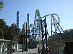 Montagne russe di Deja Vu al Six Flags Magic Mountain.jpg