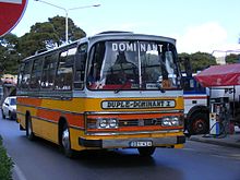 1977 Duple Dominant I bodied Bedford YLQ in Malta DBY414 Bedford YRQ - Duple Dominant bus, Rabat. - Flickr - sludgegulper.jpg