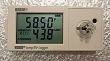 Data logger utilizzato per monitorare la temperatura e l'umidità relativa.