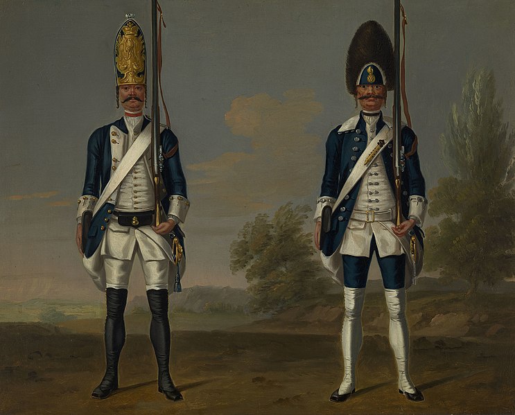 File:David Morier (1705^-70) - Grenadiers, Infantry Battalion "Schwartzburg-Rudolstadt" (German) and Walloon Grenadiers (Dutch) - RCIN 405806 - Royal Collection.jpg
