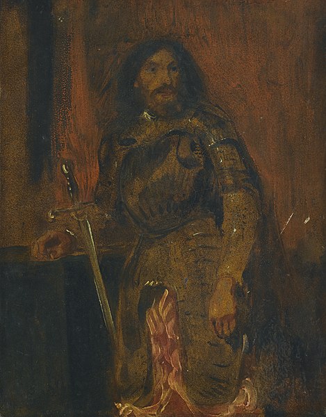 File:Delacroix - ETUDE DE VICENTINI EN ARMURE, circa 1825-6.jpg