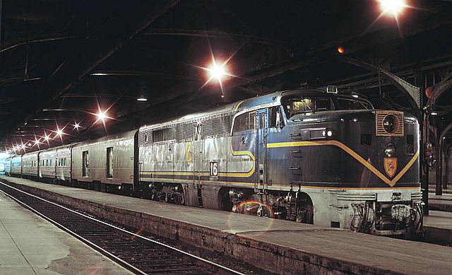 Delaware and Hudson's Montreal Limited at Windsor Station in Montreal, in August 1970