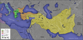 Image 31The major Hellenistic realms included the Diadochi kingdoms:   Kingdom of Ptolemy I Soter   Kingdom of Cassander   Kingdom of Lysimachus   Kingdom of Seleucus I Nicator   Epirus Also shown on the map:   Greek colonies   Carthage (non-Greek)   Rome (non-Greek) The orange areas were often in dispute after 281 BC. The Attalid dynasty occupied some of this area. Not shown: Indo-Greek Kingdom. (from Ancient Greece)