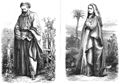 Die Gartenlaube (1870) b 397.jpg Aus dem Passionsspiel in Oberammergau 1870: Petrus, Jakob Hett. Maria, Franziska Flunger. (Adolf Neumann)