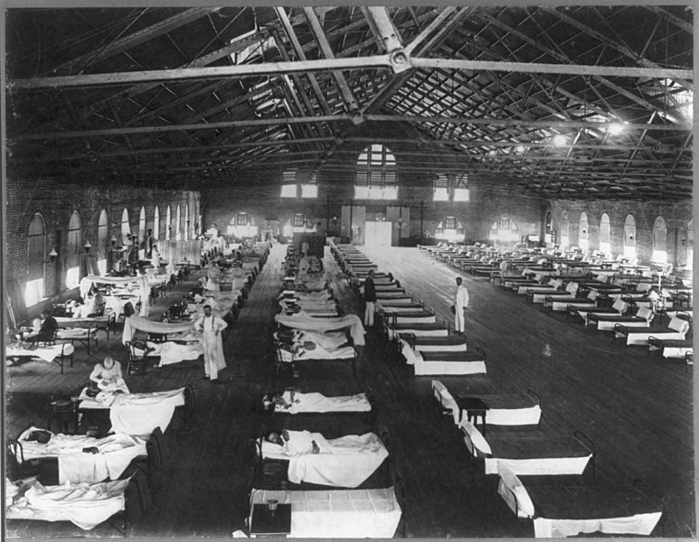 File:Dining hall at Fort Myer being used as a hospital during Spanish American War LCCN2004670776.jpg