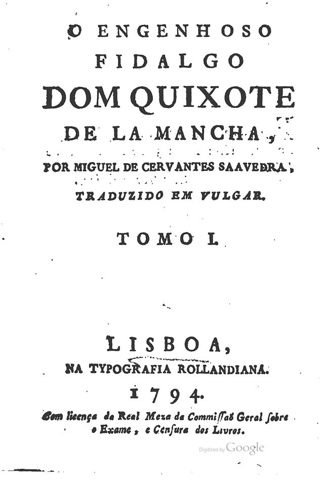 O Engenhoso Fidalgo Dom Quixote de la Mancha