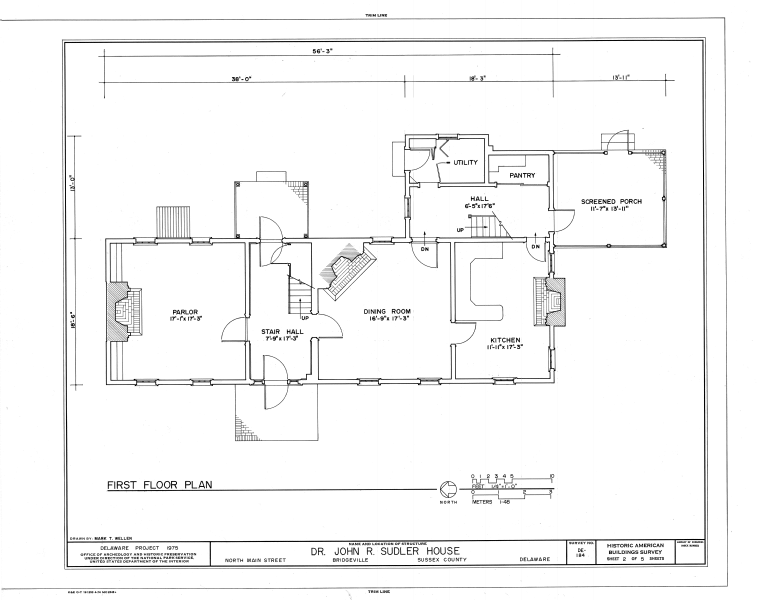 File:Dr. John R. Sudler House, North Main Street, Bridgeville, Sussex County, DE HABS DEL,3-BRIVI,1- (sheet 2 of 5).png