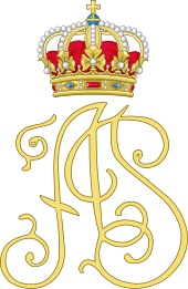 Dubbele code van koning Albert II en koningin Paola van de Belgen.svg