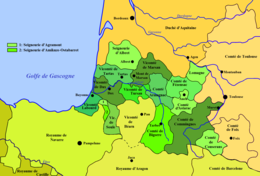 Ducato di Guascogna - Localizzazione