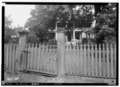 EAST ELEVATION (GENERAL VIEW) VIEW FROM GATE - White-McGiffert House and Office, Mesopotamia Street, Eutaw, Greene County, HABS ALA,32-EUTA,11-9.tif