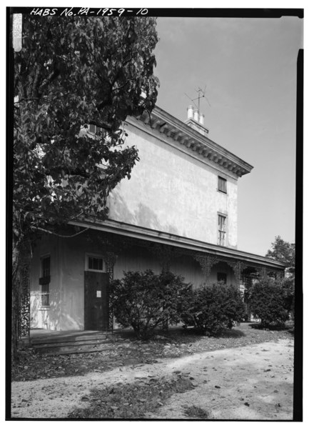 File:EAST SIDE OF ORIGINAL SECTION, FROM SOUTHEAST - Kennedy Mansion, 1050 Port Kennedy Road, King of Prussia, Montgomery County, PA HABS PA,46-POKEN,1-10.tif